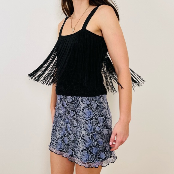 New Mango MNG Fringed Detail Knit Top - Picture 3 of 12